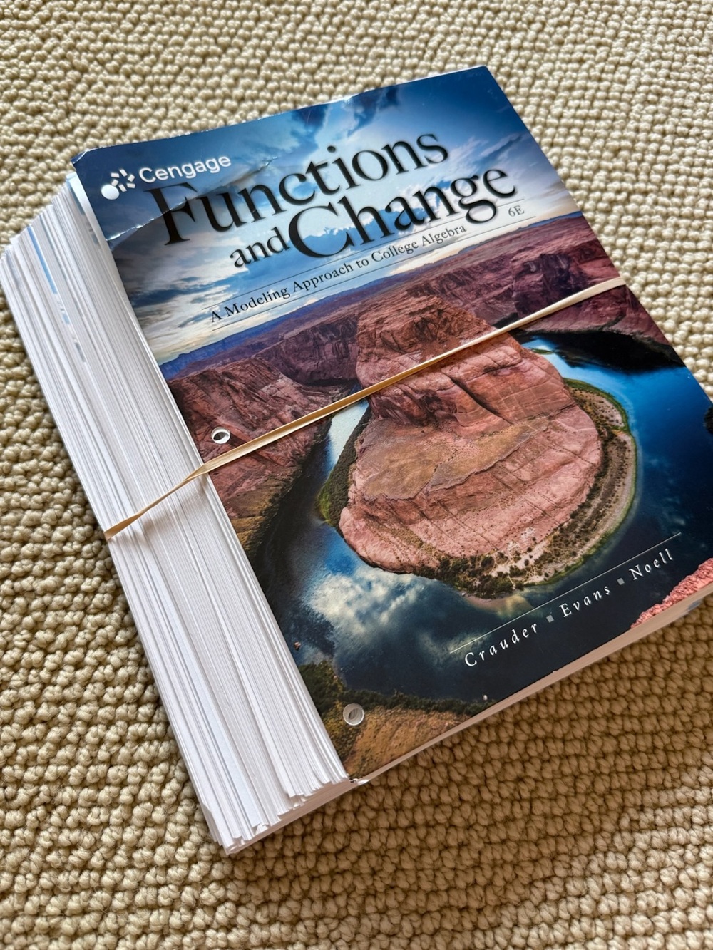 cengage learning: functions and change college algebra textbook!